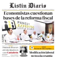 Portada Periódico Listín Diario, Viernes 11 Octubre, 2024