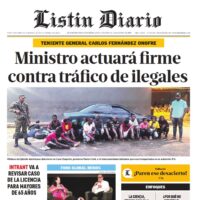 Portada Periódico Listín Diario, Viernes 25 Octubre, 2024