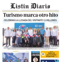 Portada Periódico Listín Diario, Lunes 30 Diciembre, 2024