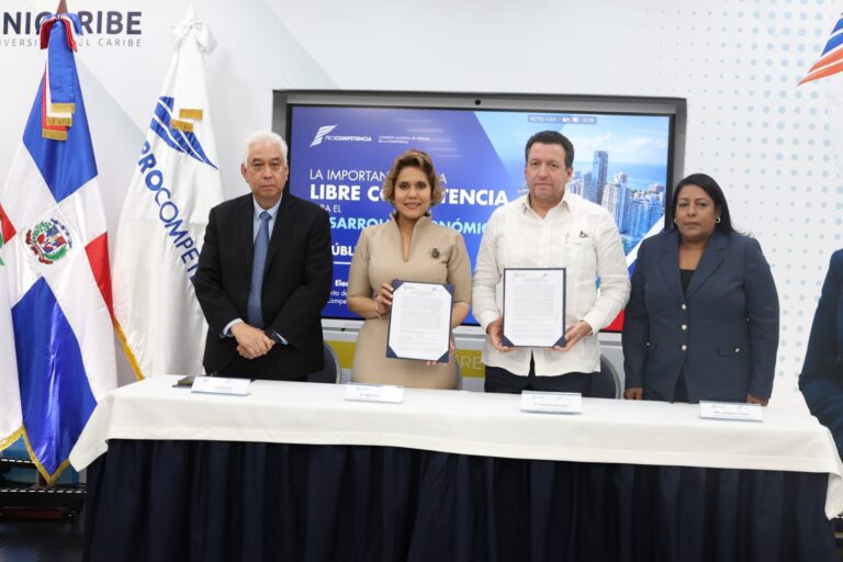 ProCompetencia y Unicaribe firman alianza para promover la cultura de competencia desde la educación superior