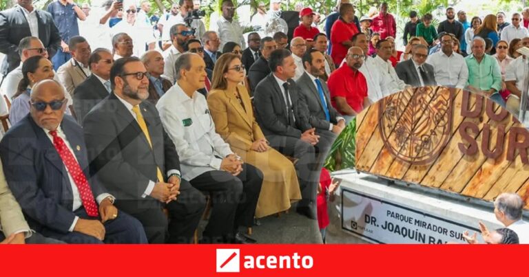 Oficializan con una tarja el nombre Parque Mirador Sur Dr. Joaquín Balaguer