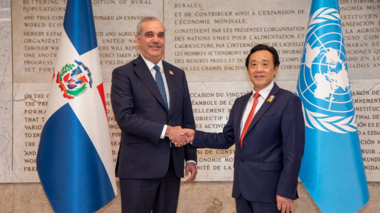 Director general de la FAO califica al presidente Luis Abinader como un gran líder y afirma que pasará a la historia por sus logros en materia de seguridad alimentaria y lucha contra el hambre